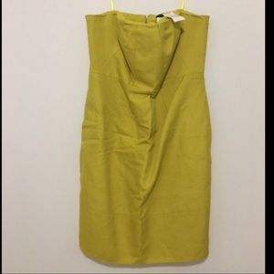 J.Crew Strapless Lime Green Dress NWT